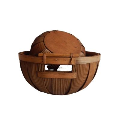 China Shape Viable Special Hand - Woven Baskets Chip Wooden Storage Baskets for sale