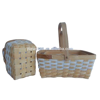 China China Customer Design Wooden Decorative Woven Hanging Basket for sale