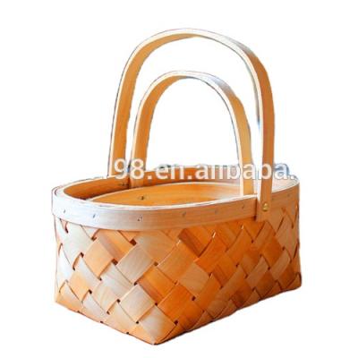 China China Chip Flower Basket Storage Basket for Christmas and Home Decoration for sale