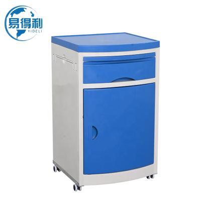 China Drawers Hospital Dedicated ABS Bedside Table Nursing Ward Bedside Table for sale