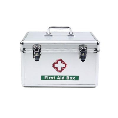 China wholesale price aluminum alloy first aid case empty home kit box for clinic hospital for sale