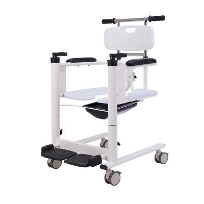 China Convenient Multifunctional Manual Lift Disabled Patient Transfer Chair With Wheels for sale