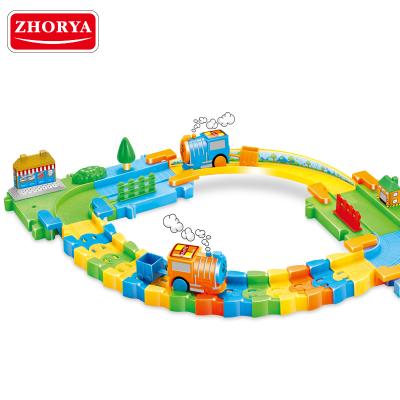 China Slot Toy Zhorya Toy Builder Set Plastic Toy Cars Track For Children for sale