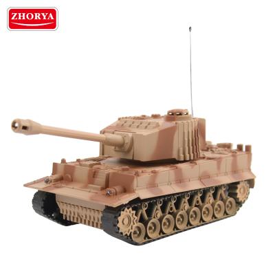 China Zhorya series sound and light military desert color plastic toy 4ch rc tank with sound and lights for sale