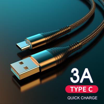 Китай тип 3A нейлон 0.5m 1.2m c заплел быстрый поручая кабель USB продается