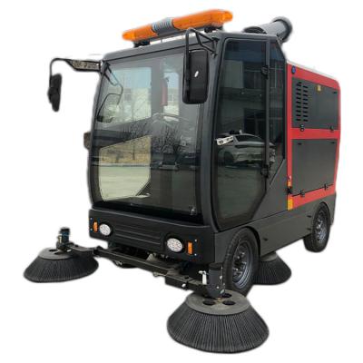 China Electric Hotels Floor Sweeper All Enclosed Street Sweeper Floor Vacuum Booth Cleaning Machine for sale