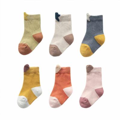 China Antibacterial Unisex Baby Knitted Socks Tube Crew Baby Socks China for sale