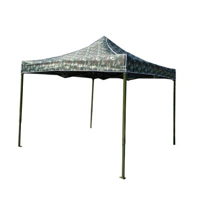 China Excellent Quality Aluminum Alloy 3X3 Camouflage Folding Waterproof Tent Without 3X3 Printing (10ftX10ft) for sale