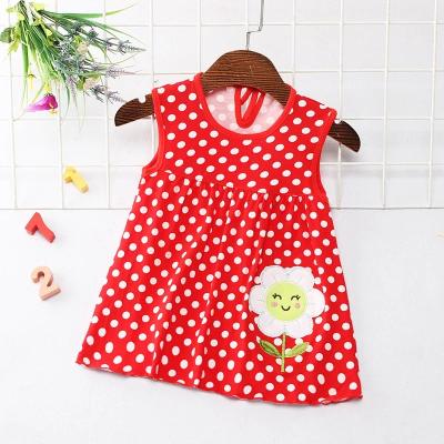 China Infant Clothing 0-24M Toddler Casual Summer Baby Dress Beach Breathable Sleeveless Dress for sale