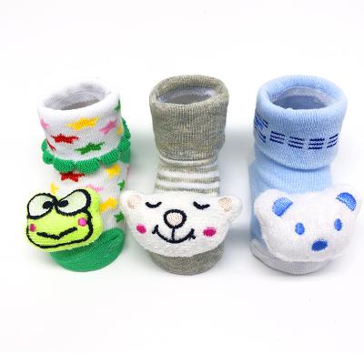 China Wholesale Antibacterial 3D Cute Animal Wear Antibacterial Cute Quality Cotton Cartoons Winter Baby Warm Baby Socks en venta