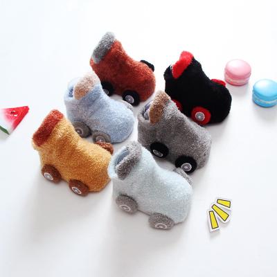 China Sale Car Pattern Funny Socks Cute Breathable Warm Baby Shoe Booties Winter zu verkaufen