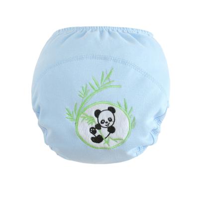 China Wholesale Embroidered Reusable Waterproof Baby Potty Training Toddler Pants Sleepy Leak Guard Cotton Baby Diaper for sale