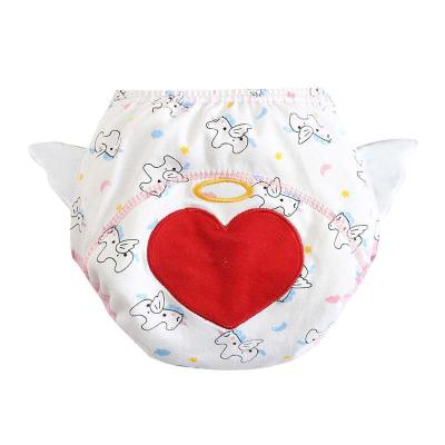 China Wholesale Cartoon Cute Embroidered Baby Diaper Washable Training Pants Shapes Breathable Reusable Diapers For Baby zu verkaufen