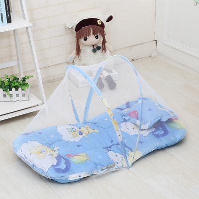 China Foldable Foldable Baby Cot Net+ Pillow Set zu verkaufen