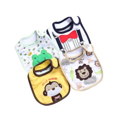 China Good Quality Wholesale Price Antibacterial Organic Bibs For Newborn Baby Unisex Cotton Baby Bibs for sale