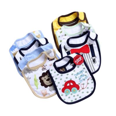 China Antibacterial Customize Your Own Causal Logo Bib Baby Bibs Mix Color Baby Bibs for sale