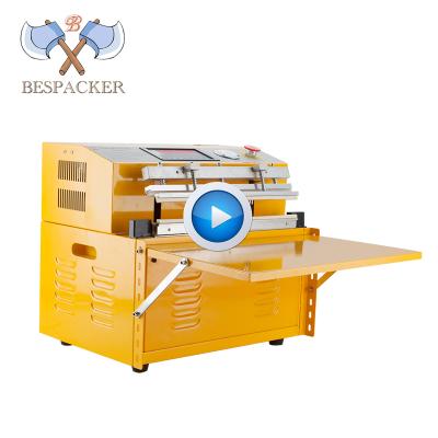 China Bespacker DZQ-400 TE Automatic External Type Food Fish Vacuum Nitrogen Rinse Sealing Packaging CLOTHING Machine for sale