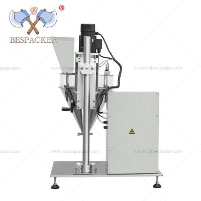 China Bespacker TP-100 Type Semi-automatic Small CLOTHING Dry Auger Spice Filling Machine for sale