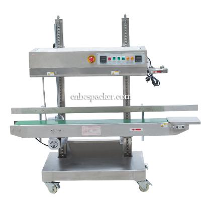 China CLOTHING Sealing Machine Food Packaging Heat Sealing Machine With Conveyor Belt XK-1100V for sale