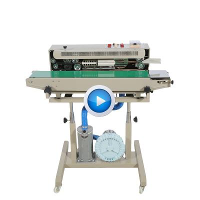 China Bespacker DBF-1000G Rack Type CLOTHING Continuous Band Sealer Machine With Air Filling for sale