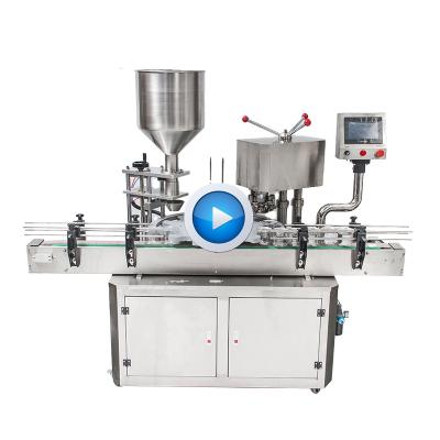 China Bespacker QDX-M1 CLOTHING Automatic Rotary Filling And Capping Glass Bottle Tin Can And Sealing Machine Price for sale