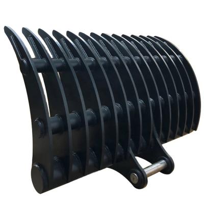 China Excavator Attachment Factory directly sell excavator root rake for kobelco SK300 3010 mm width rake for farm use for sale