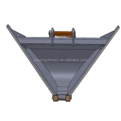 中国 Excavator Factory Direct Sale V Ditch Bucket Ditch Bucket for hitchi ZX210 excavator 販売のため