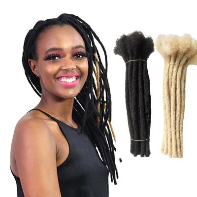 China Wholesale Price Curly Hot Handmade Crochet Style Small Loop Hair Dreadlocks Tight Extension 0.4cm Small Size Full 40 locs per pack for sale