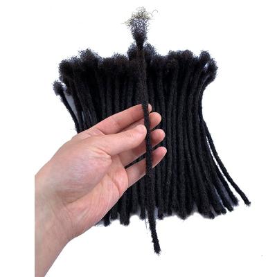 China 100% Curly Brazilian Hair Small Size Curly Dreadlocks Extensions (0.4cm Width) Full 10locs Handmade SOLD IN ONE PACK for sale