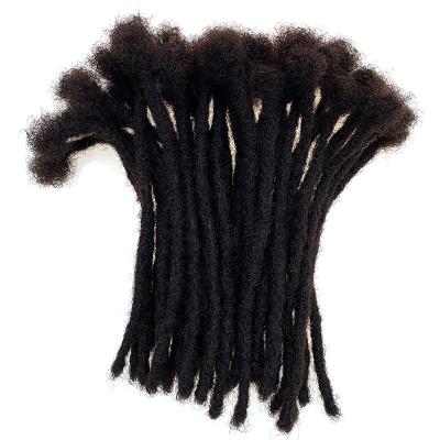 China 100% Handmade Curly Hair Microlocks Sisterlocks Dreadlocks Hair Extensions Hair Full Curl (0.4cm Width) Can Be Dyed for sale