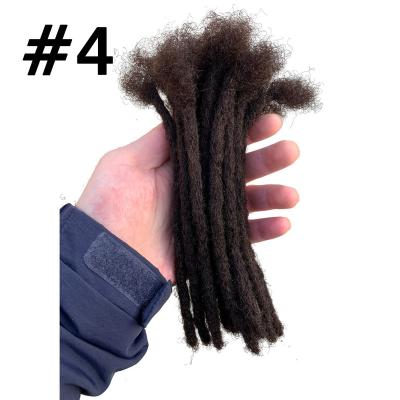 China Wholesale 100% Brazilian Virgin Hair Locks Handmade Full Width 0.4CM Virgin Crochet Dreadlocks Brazilian Hair Extensions Chocolate Brown for sale