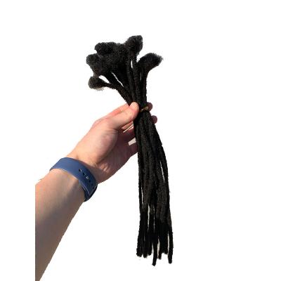 China 100% Handmade Full Curly Dreadlocks Hair Extensions Sisterlocks Hair Loop Hair Can Be Dyed for sale