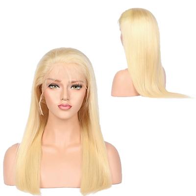 China Full Lace Front Wig High Quality Brazilian Hair Wig Silky Straight Human Hair Wig 100% for sale