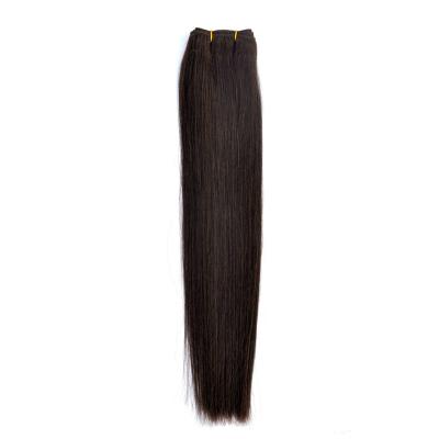 China Wholesale 100% High Quality Yotchoi Remy Indian Hair Wholesale Straight Silky Straight Wave Hair Bundles Darkest Brown #2 Color for sale