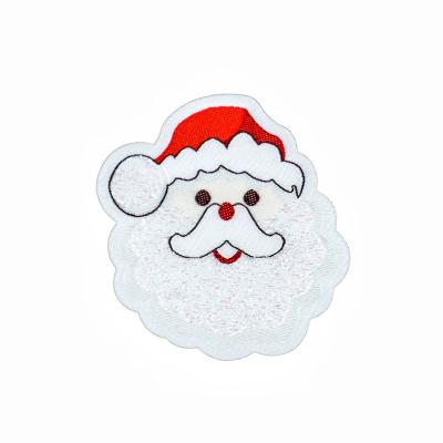 China Fashion Christmas Decoration Hotsale Woven Sticker Justwe Design For Bags Clothing Mobile Phone Shell for sale