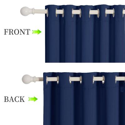 China Blackout Blackout Curtains 2 Panels for Bedroom Sapphire Blue, 52 x 63 inch for sale