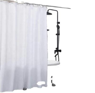 China Sustainable Wholesale Factory Waffle Weighted Bottom Edge Shower Curtain For Bathroom And Bathtub for sale