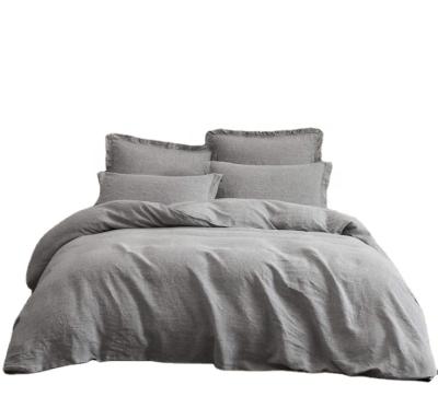 China 100% Washed French Linen Duvet Cover Disposable Canvas Set for sale