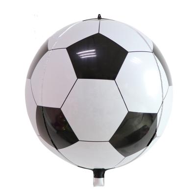 China Gift Toy Wholesale Round Foil Balloon Soccer Ball For Boys Birthday Sports Party Decoration Balloon for sale