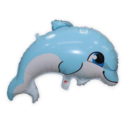 China Gift Toy Wholesale Blue Inflatable Animal Balloons Birthday Party Sea Theme Party Birthday Decorations Foil Balloons for sale