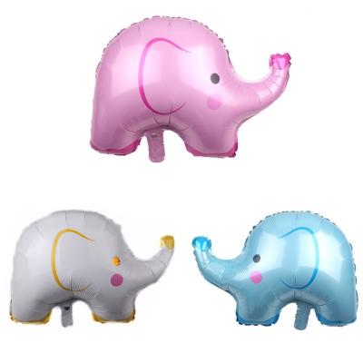 China Gift Toy Hot Selling Pink Blue Cartoon Elephant Shape Animal Balloons Foil Balloons For Party Decoration Kids Toy for sale