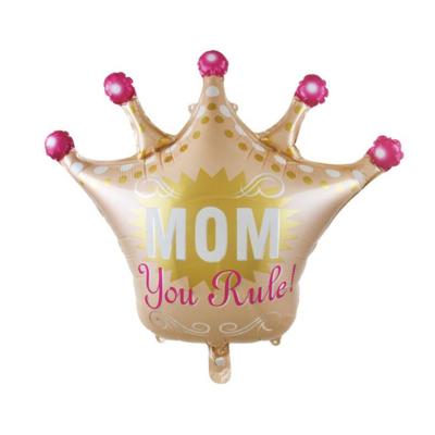 China Party crown shape mother's day mother's day balloon foil happy mothers day balloons for sale