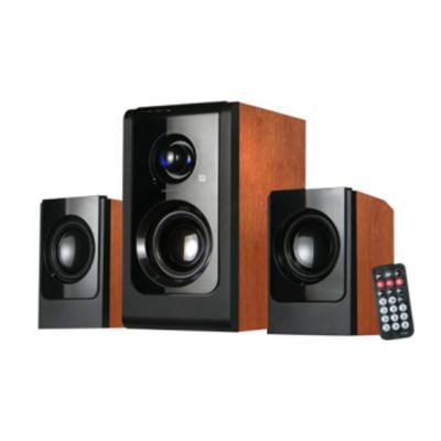 China No Original Manufacturer New Design Solid Wood Portable Radio 2.1ch 5.25 Speaker for sale