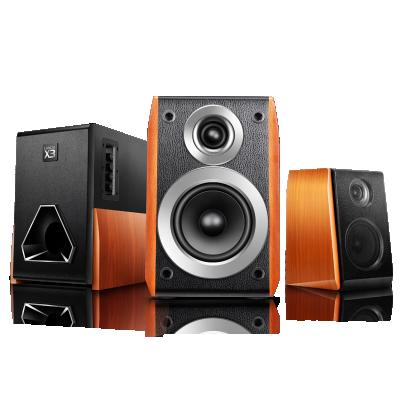 China New products design video call 2.1speaker with fm radio for desktop computer X3 for sale