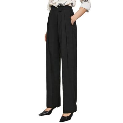 China MANNI Women's Anti-pilling Field Work Wide Leg Pants Loose High Waist Comfortable Rocket Sweatpants With Pockets for sale