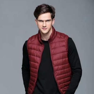 China Autumn and winter men's down jacket men's down jacket men's down jacket comic casual heat sleeveless sleeveless lightweight for sale