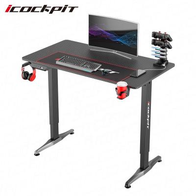 China High Quality Electric Smart Adjustable View Height Leg Table Icockpit Electric Standing Desk (Height)Adjustable Desk For Home for sale