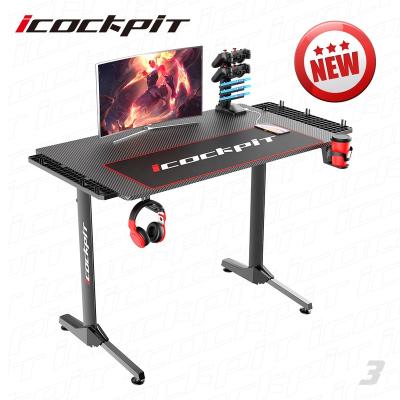 China (Other)icockpit Bestselling Adjustable Gaming Table Computer Desk Packing Style Home Office PC Workstation Gamer Office Gaming Table For Sale for sale