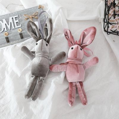 China Wholesale Stuffed Plush Toy Rabbit Stuffed Plush Key Chain Pendant For Bag, 20cm Rabbit Key Chain Pendants for sale