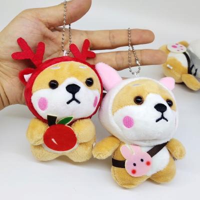 China 2022 Mini Key Pendant Toy Plush Teddy Bear Key Chain Fashion Cute Soft Stuffed Miniature Teddy Bear Mini for sale